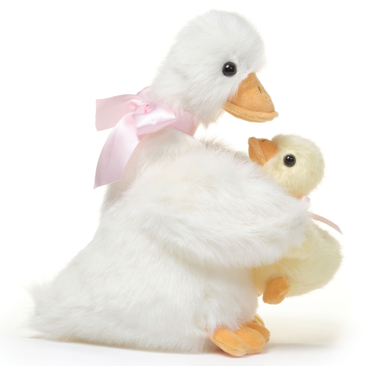 Bearington Downie & Duckie Plush Yellow Duck Stuffed Animal, Adorable, Soft and Cuddly, Great Gift for Kids of All Ages, Birthdays, Holidays, Easter and Special Occasions, 10.5 inches, For Ages 1-14